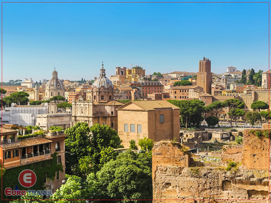 Thành phố Rome được xây dựng trên 7 quả đồi Thành phố Rome được xây dựng trên 7 quả đồi