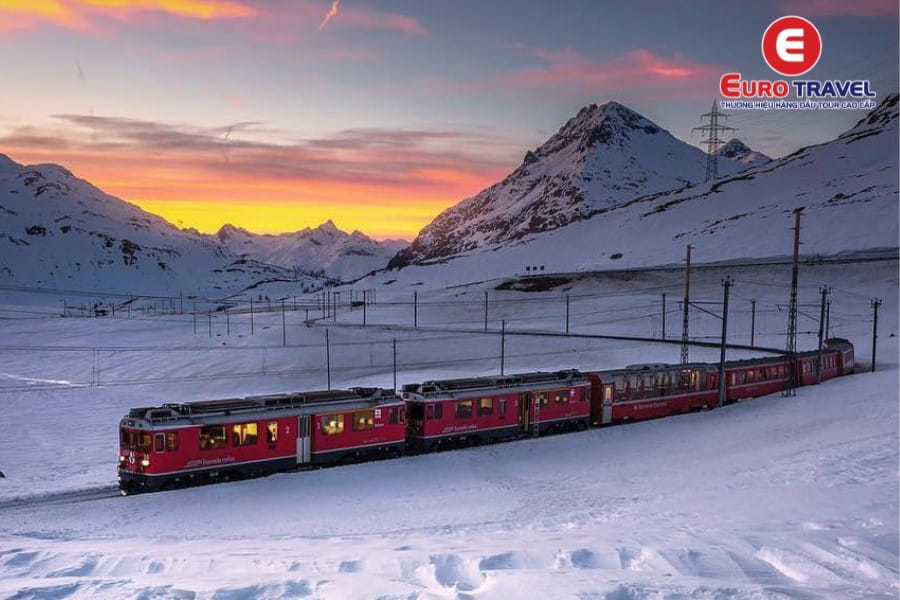 Tàu hỏa là phương tiện phổ biến tại Thụy Sĩ