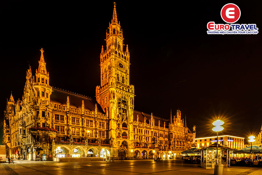 Chiêm ngưỡng vẻ đẹp Marienplatz tại điểm du lịch Đức