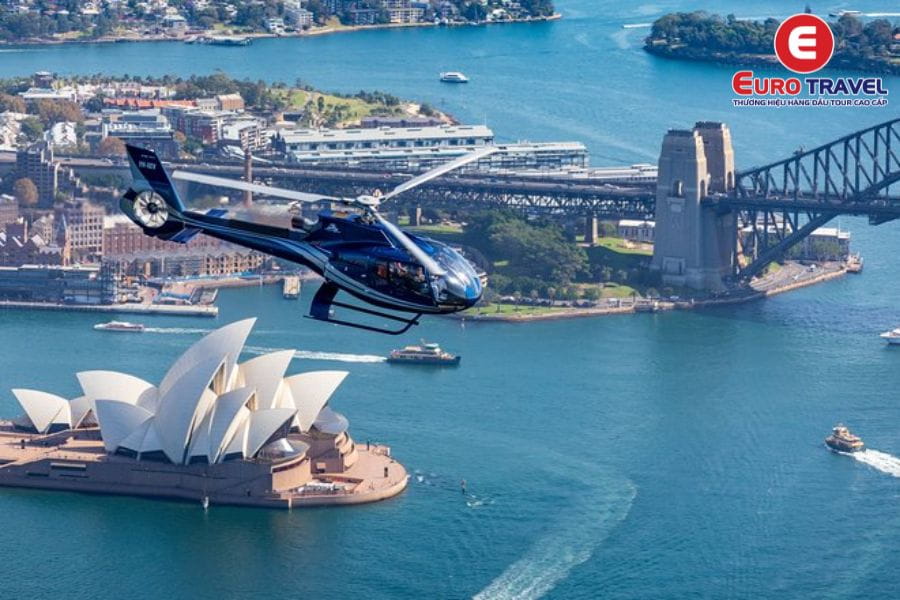 Tour trực thăng ngắm Sydney từ trên cao