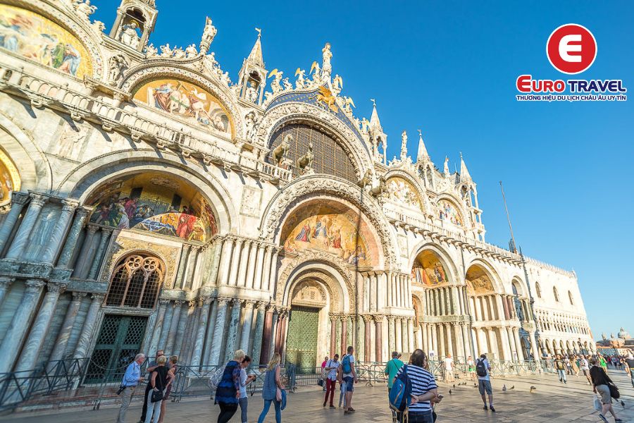 Vương cung Thánh đường St.Marco trong kinh nghiệm du lịch Venice