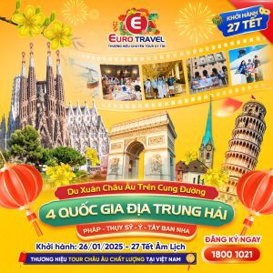 TOUR CHÂU ÂU TẾT 4 QUỐC GIA ĐỊA TRUNG HẢI