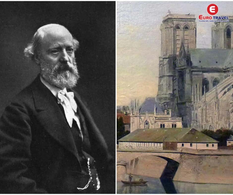 Viollet le Duc là người trùng tu lại những kiến trúc của Nhà thờ đức bà Paris