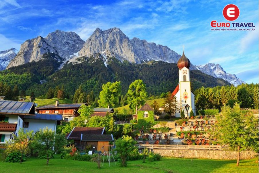 Thị trấn Garmisch Partenkirchen tại bang Bavaria Đức