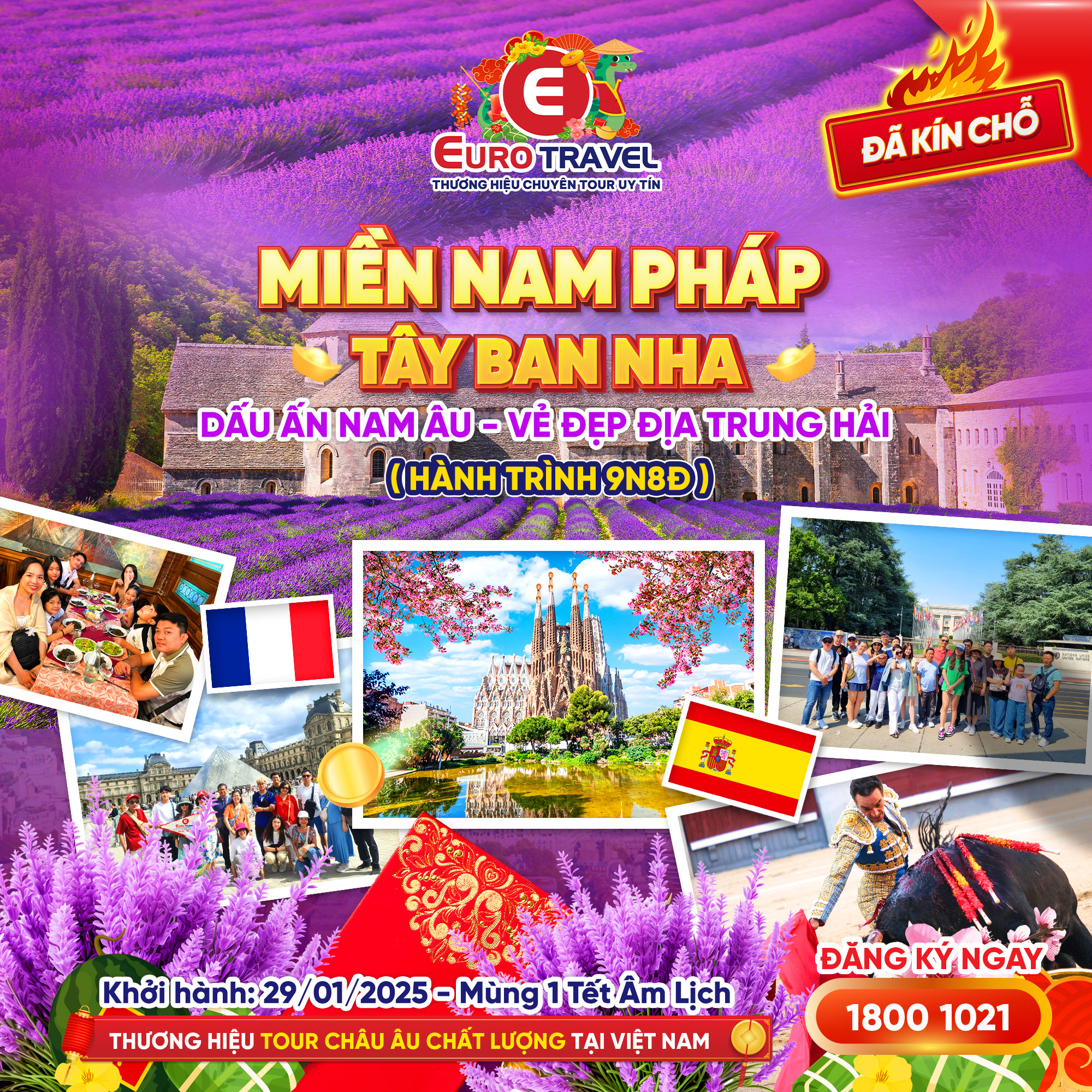 Tour tết miền nam nước Pháp