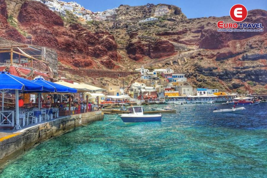 Vịnh Ammoudi - Nơi thưởng thức hải sản ngon nhất đảo Santorini