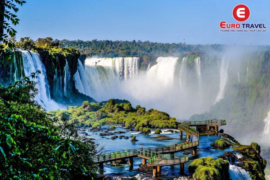 Bức tranh thiên nhiên hùng vĩ của thác nước Iguazu