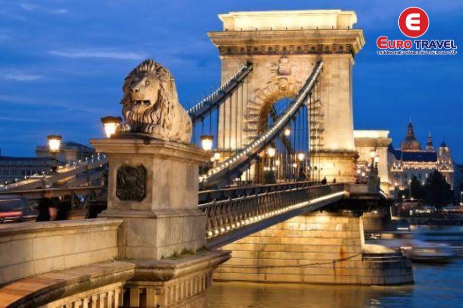 Cầu Szechenyi Lanchid - Cầu treo dài nhất Châu Âu