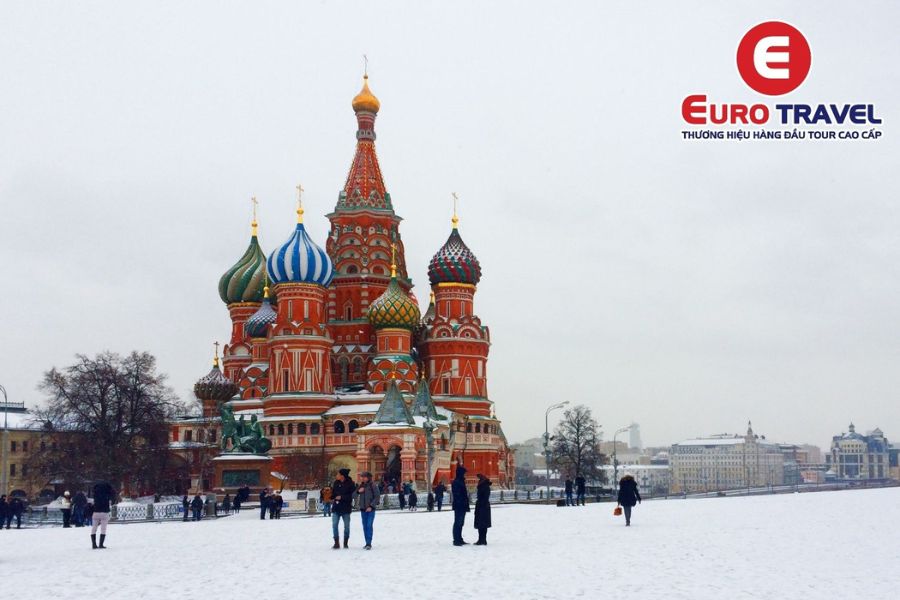 Nước Nga sử dụng múi giờ UTC+3 tại thủ đô Moscow