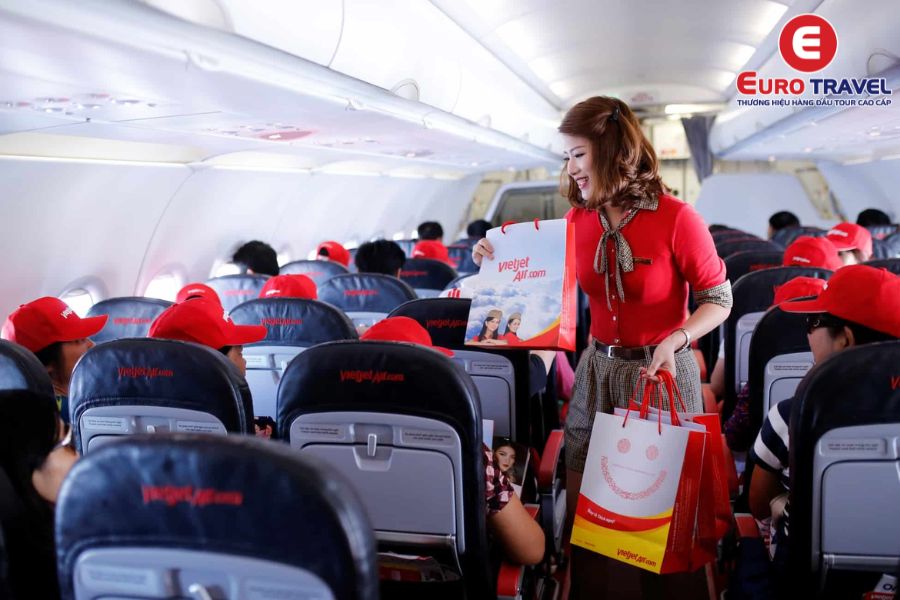 Hành khách có thể đặt trước 1 trong 4 loại chỗ ngồi khi bay Vietjet Air