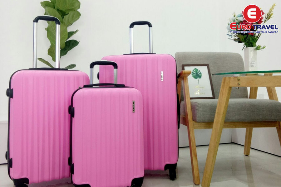 Kích thước hành lý đi du lịch ở vali