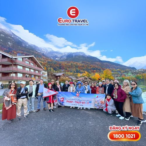 tour châu âu mùa thu pháp thuỵ sĩ ý tháng 10