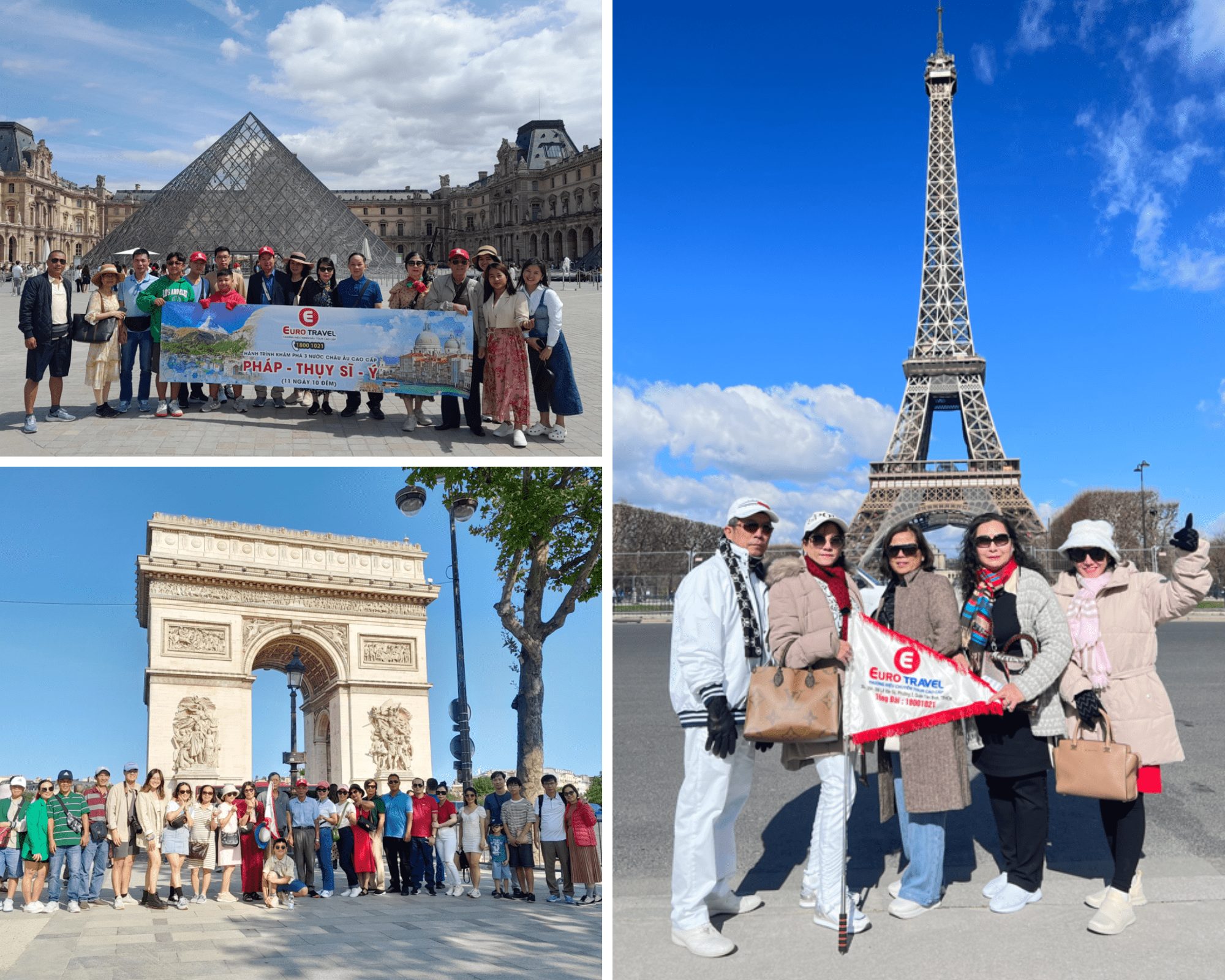 Du khách nhà EuroTravel khám phá Paris tại hành trình Pháp - Thụy Sĩ - Ý