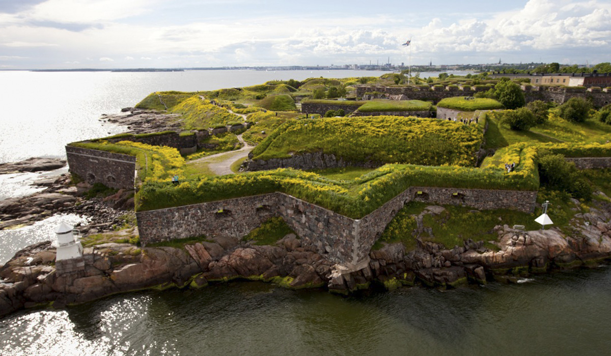 Pháo đài Suomenlinna, nằm trên quần đảo ngoài khơi Helsinki, Phần Lan