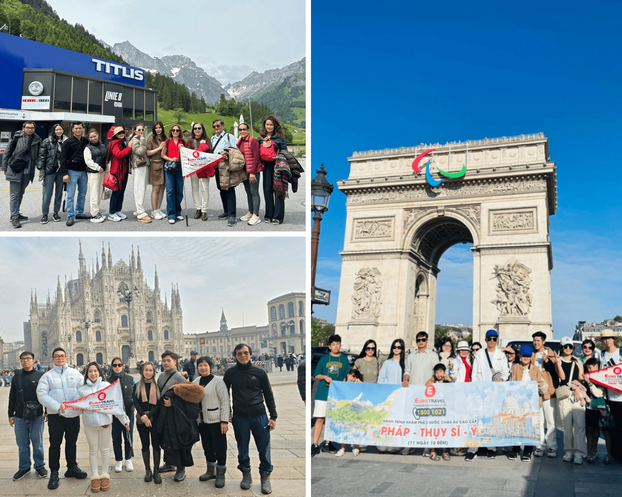 Hành trình kỷ niệm tại tour Pháp - Thụy Sĩ - Ý cùng du khách nhà EuroTravel