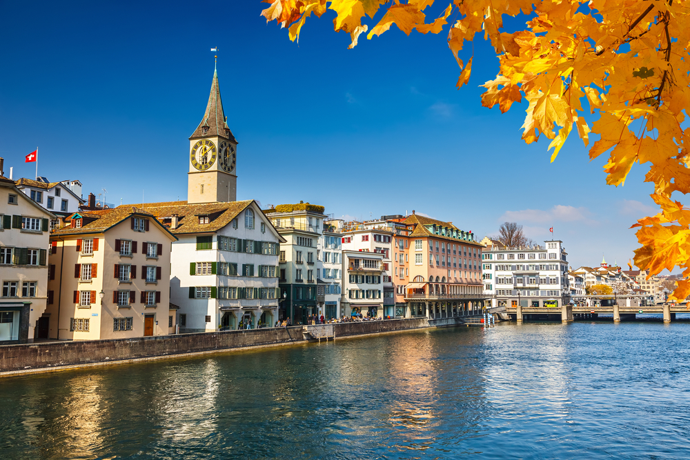 Zurich dưới sắc thu rực rỡ