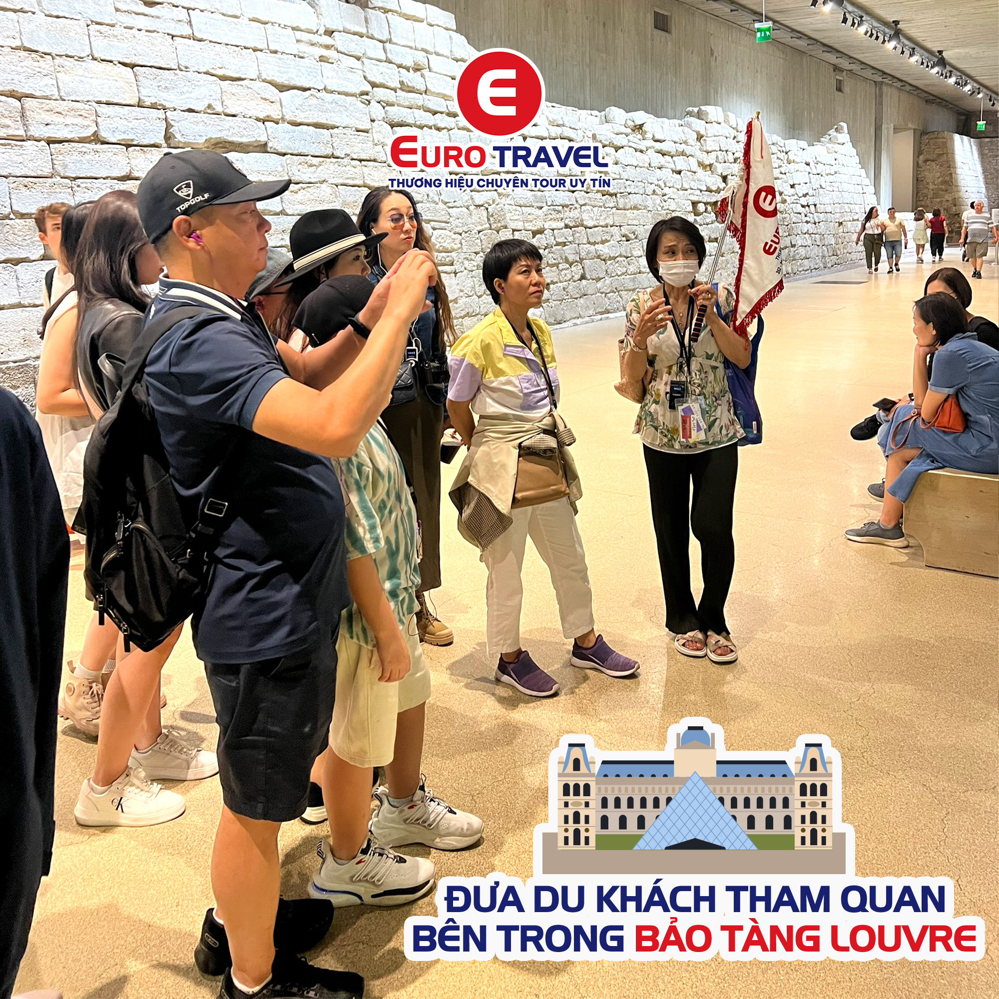 Khám phá mọi ngóc ngách cùng nhà EuroTravel tại Bảo tàng Louvre lừng danh