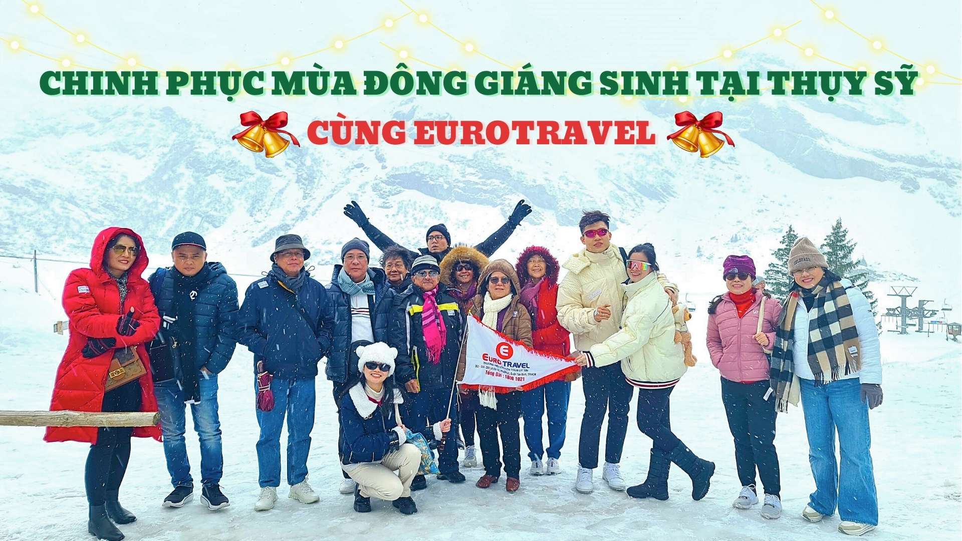 Du khách Eurotravel đi tour 3 nước cổ kính mùa Giáng Sinh Pháp Thụy Sĩ Ý