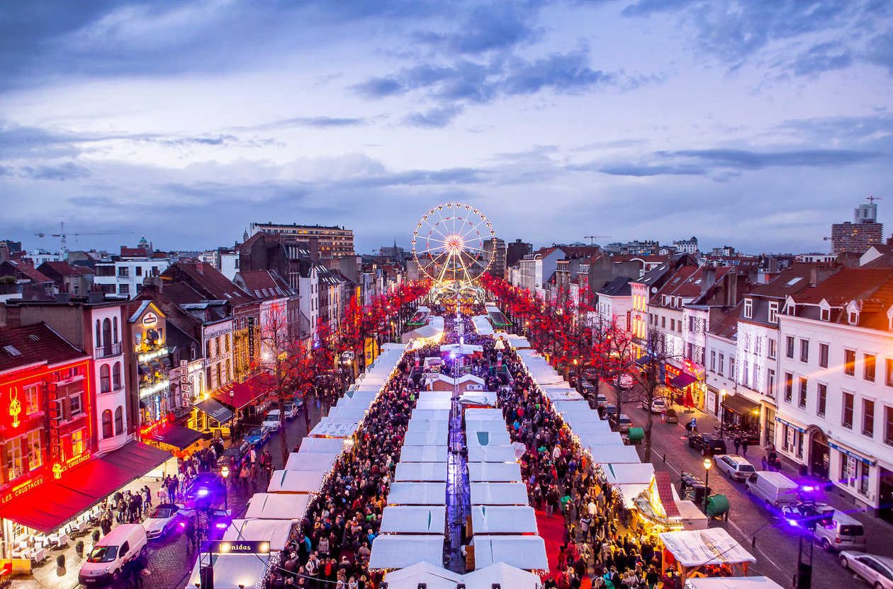 Chợ Giáng sinh tại Brussels Bỉ