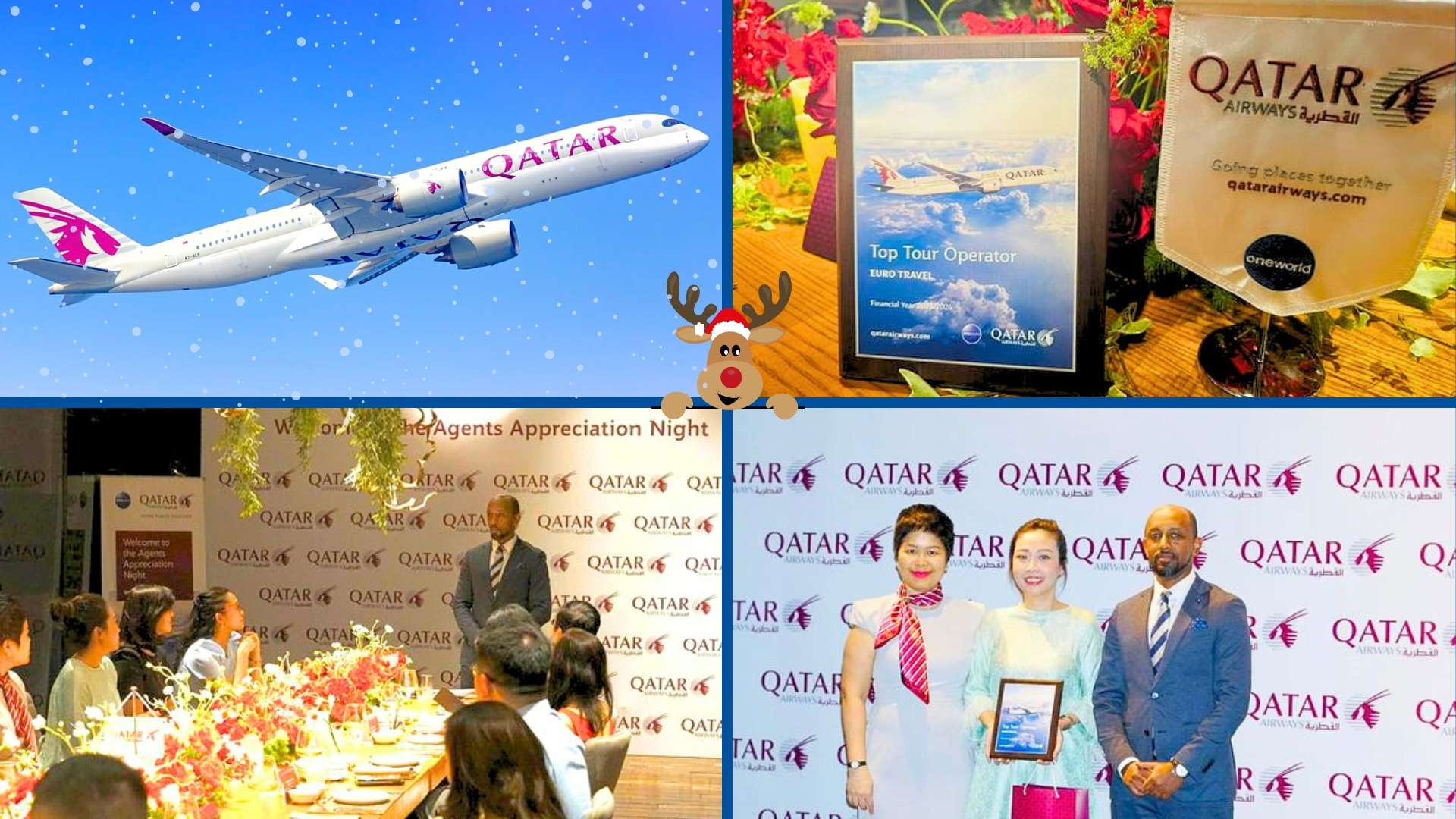 Di chuyển bằng hãng hàng không Qatar Airways theo tiêu chuẩn quốc tế 5 sao