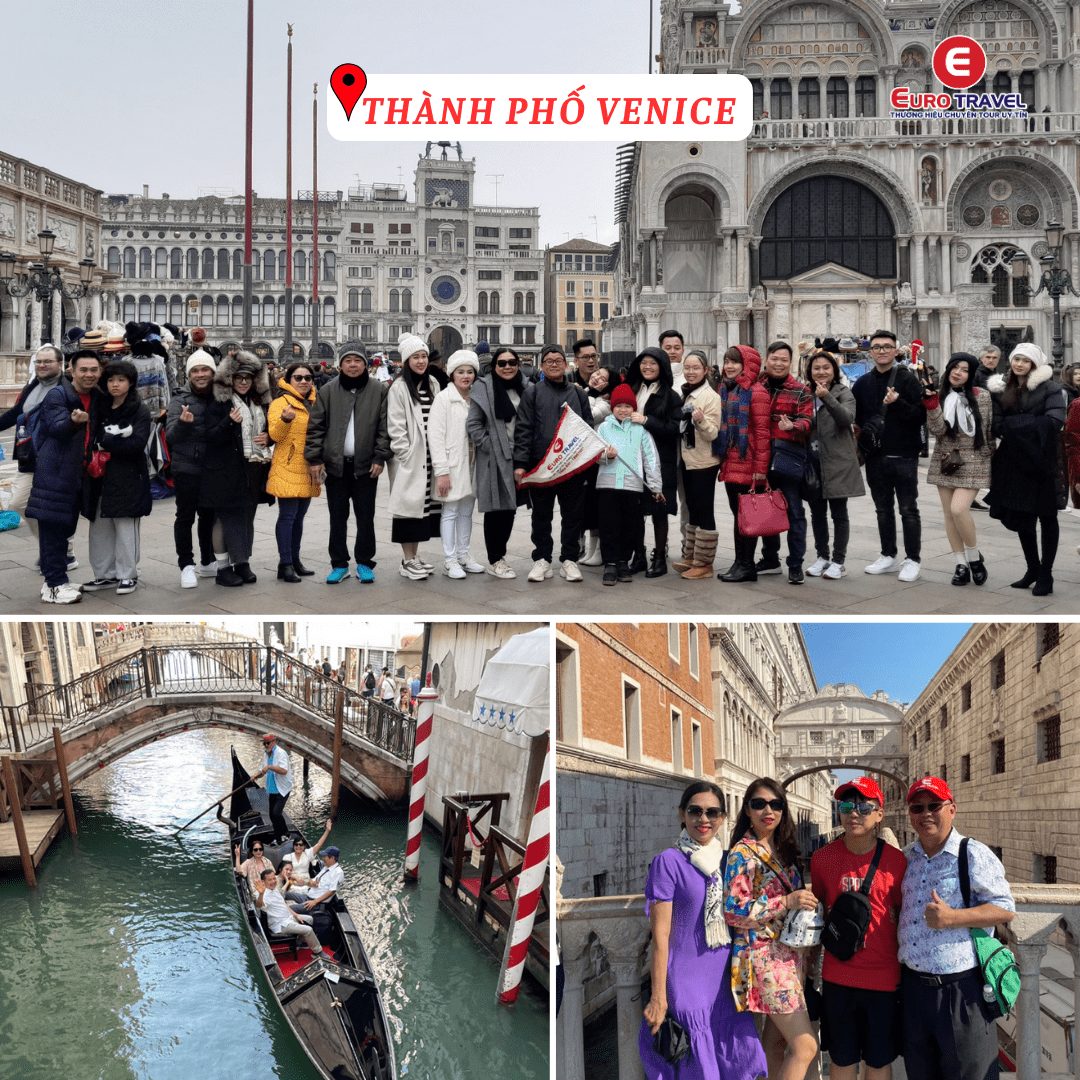 Du lịch Ý Du khách nhà EuroTravel check-in tại Venice-min