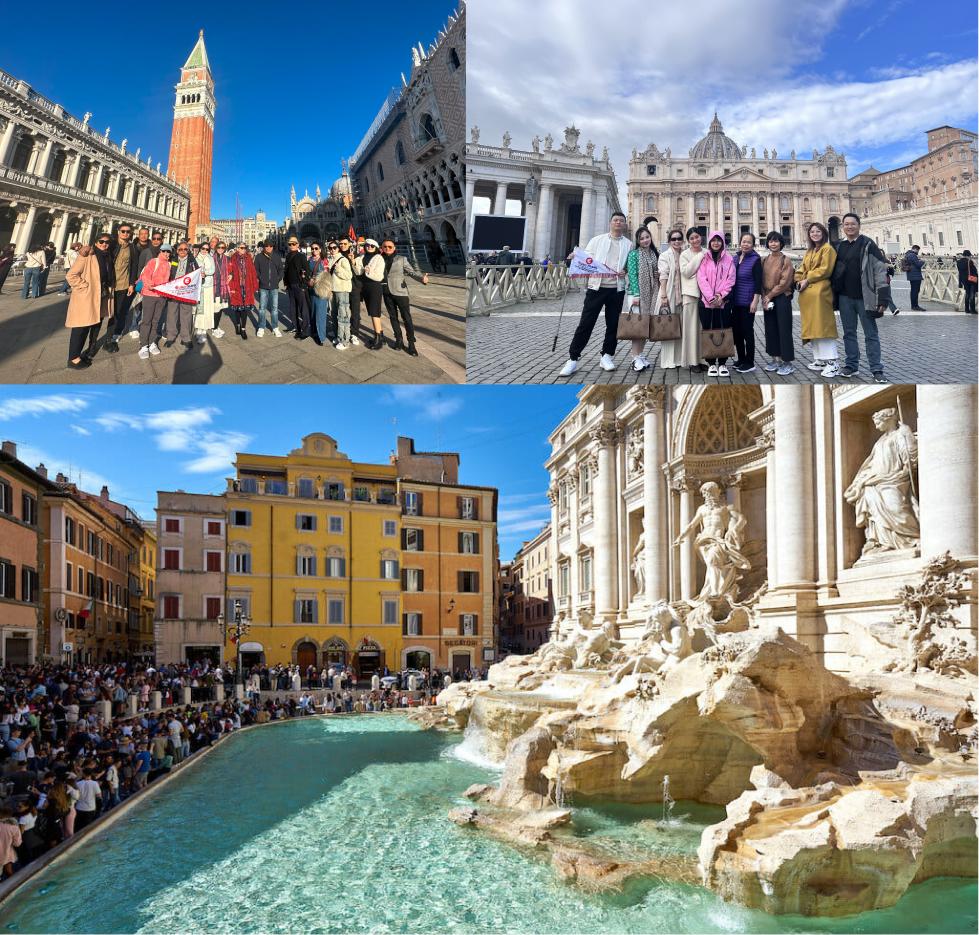 Viếng thăm Rome và đài phun nước Trevi