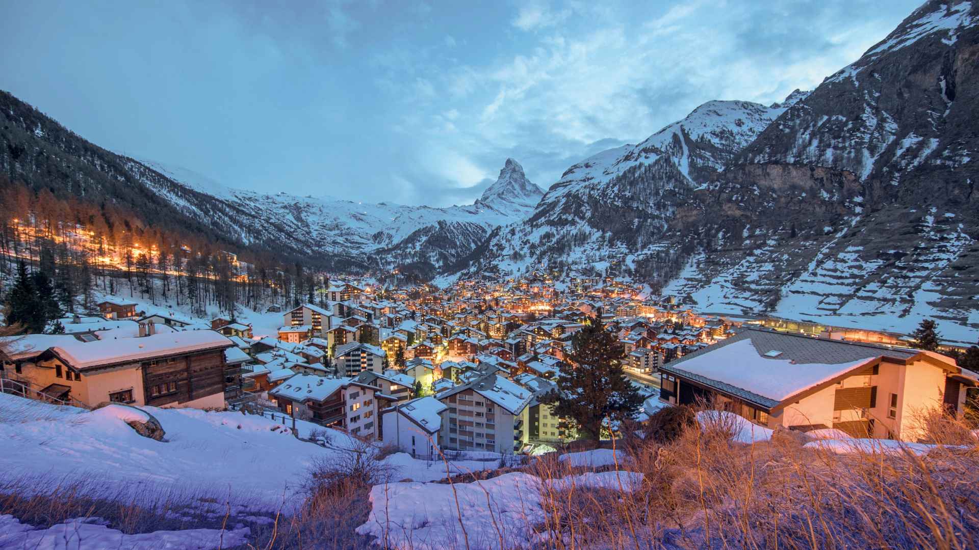 Vẻ đẹp của Zermatt vào dịp Giáng sinh mùa đông